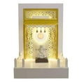 thumbnail image 1 of Pooja Mandir / Designer Wooden Temple With LED Lights / Mandir For Home & Office / Temple For Home / Modern Style Pooja Chowki For God Idols, 1 of 3