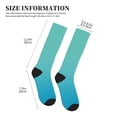 thumbnail image 5 of Bixox Teal Turquoise Print Compression Socks,Compression Socks Women & Men Circulation for Medical,Running,Athletic, 5 of 7