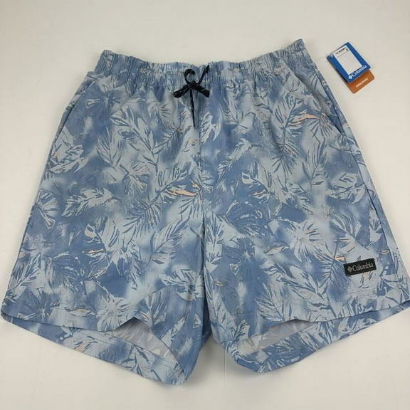 Columbia Men's Summertide Stretch Printed Shorts Jet Stream Sketchy Paradise-XL