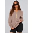 thumbnail image 2 of Sudadera PRETTYGARDEN 2025 Otoño Media Cremallera Cropped para Mujer M, 2 of 8
