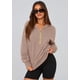 thumbnail image 2 of Sudadera PRETTYGARDEN 2025 Otoño Media Cremallera Cropped para Mujer M, 2 of 8