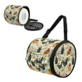 thumbnail image 2 of ZIATUBLE Cock Floral Paper Towel Roll Organizer Universal Carrying and Storage Case Round Paper Towel Storage Bag Kitchen Paper Towel Holder Organizer Soft Portable Padded Storage, 2 of 7