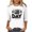 White, variant on Rugby Football Shirts for Women 2025 Plus Size 3/4 Sleeve Tops Loose Casual Crew Neck Blouses Game Shirt, Black, XXXXXL