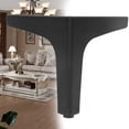 thumbnail image 4 of 4 Pcs Iron Electroplated Furniture Cabinet Leg for Sofa Bedside Table Coffee Table13 cm (1.8mm Thick) Black, 4 of 14