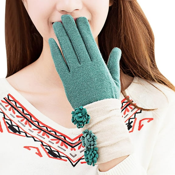 TERGAYEE Womens Gloves,Winter manipulatescreen Texting Phone Windproof Gloves for Women Fleece Lined Thick Warm Gloves,Winter Cycling Ski Outdoor Gloves