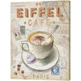 thumbnail image 3 of Retro Paris Eiffel Cafe Decor Wall Art Afternoon Coffee Macaron Bar Wall Decor Eiffel Cafe Pictures Rustic Afternoon Tea Canvas Painting Framed Artwork for Cafe Bar Kitchen Living Room 12"x16", 3 of 6