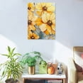 thumbnail image 5 of ZFLMY Yellow Flowers Painting Wall Decor for Bedroom and Kitchen, Fashion Wall Art for Living Room, Bathroom, and Office, Ready to Hang, Home Decor 12x16in, 5 of 5