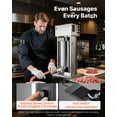 thumbnail image 5 of VEVOR Electric Sausage Stuffer, 33 LBS / 15 L Vertical Meat Stuffer, Stepless Speed Control and Foot Pedal, Stainless Steel Heavy Duty Sausage Filler with 4 Stuffing Tubes, for Commercial & Home Use, 5 of 9