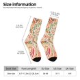 thumbnail image 2 of Logiee Indian Paisley 1 Print Adult Socks for Men & Women,Calf Socks, Ankle Socks,Boots Socks,Breathable Casual Sock,Unisex Crew Socks, 2 of 6