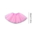 thumbnail image 4 of Girls Sparkle Tulle Tutu Skirt for Toddlers - Princess Party Dance Skirts (Red), 4 of 8