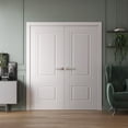 thumbnail image 2 of Interior Double Doors 60 x 84 inches | SELECT 2779 White | Wood Interior Solid Panel Frame | Closet Bedroom Doors, 2 of 5