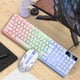 thumbnail image 1 of Juego de teclado y ratón luminosos, teclado colgante, tacto mecánico, juego electrónico, ratón, teclado, 1 of 4