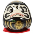 thumbnail image 1 of Figura decorativa de Daruma, decoración de cerámica japonesa, Daruma, estatua japonesa de Darma, figura de Darma de riqueza, 1 of 7