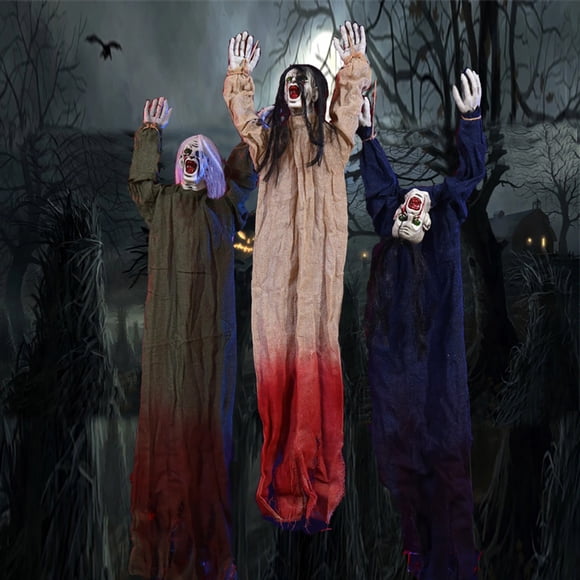 Halloween Hanging Ghost Decoration Scary Grim Reaper Skeleton Ghost Spooky Home Party Decor for Outside Yard Porch Haunted House