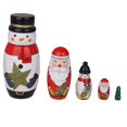 thumbnail image 1 of STARTIST 5x Hand Painted Russian Nesting Dolls Babushka Matryoshka Kid Christmas Gift, 1 of 7