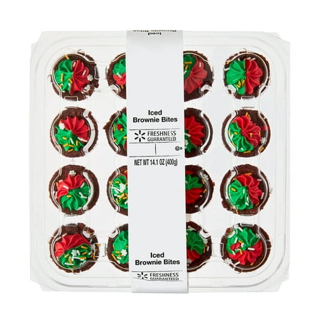 Freshness Guaranteed Holiday Iced Mini Brownies, 14.1 oz, 16 Count