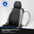 thumbnail image 3 of Fit for Dodge Challenger 2008-2025 Car Seat Covers,Full Set Faux Leather Seat Covers,Stretch Fit,Non-Slip,Scratch Resistant,Airbag Compatible,Gray,2 Row 5 Seats, 3 of 11