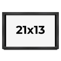 21x13 Frame Black Charcoal Grey Wood Textured Picture Frame | 0.75 Inch Moulding Width | Gunmetal