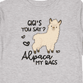 thumbnail image 4 of Inktastic Gigi's You Say Alpaca My Bags Boys or Girls Long Sleeve Toddler T-Shirt, 4 of 5