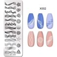 thumbnail image 2 of Nail Stamping Plates Line Pictures Nail Art Plate Stainless Steel Design Stamp Template for Printing Stencil Tools (J002), 2 of 4