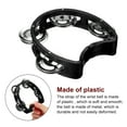 thumbnail image 3 of Unique Bargains 2pcs Wrist Bells, Jingle Bells Ankle Bell Hand Bell Percussion Instruments Musical Rhythm Band Plastic, Black, 3 of 5