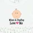 thumbnail image 4 of Inktastic Mimi and Poppop Love Me Grandchild Girls Baby Dress, 4 of 5