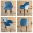 thumbnail image 4 of Funda para sillón alto elástica de vellón para comedor de hotel y hogar Funda para sillón con reposabrazos multifuncional, 4 of 6