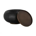 thumbnail image 4 of Sunpan Zenzi 25.5" Modern Faux Leather End Table in Bravo Black, 4 of 9