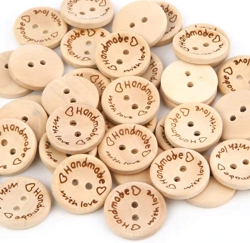 1600Pcs Wooden Brown Buttons for Crafts Assorted Sizes Wood Button Tan in  Bulk Brown Craft Buttons Assortment Christmas Buttons
