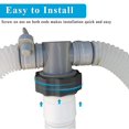 thumbnail image 2 of Intex 29060e Filter Pump System 1.5 X 56 Inch Plastic Pool Pump Replacement Hose (2-pack), 2 of 5