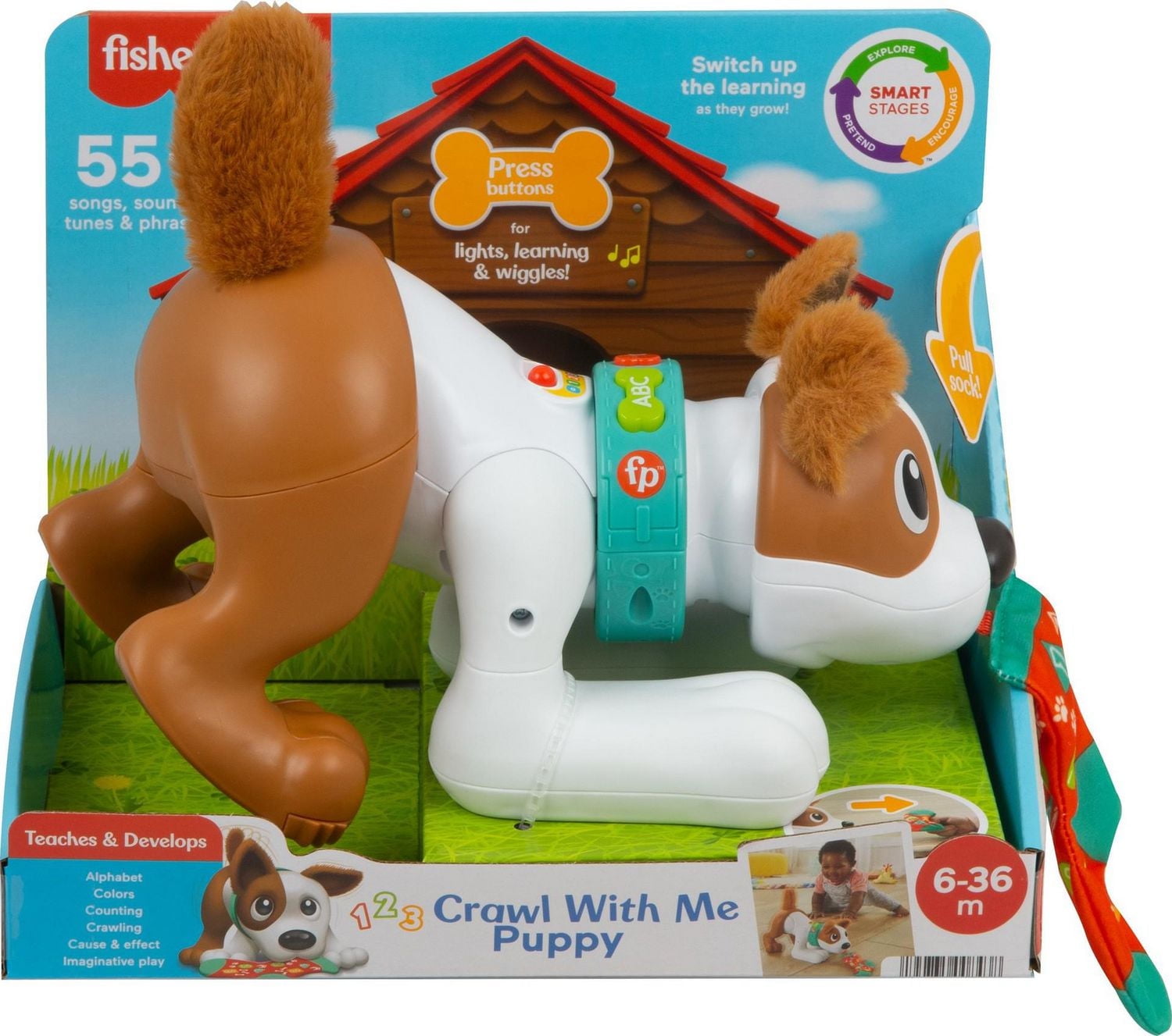 Fisher-Price Chiot Joue avec moi 123 - Version Anglaise