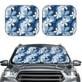thumbnail image 2 of Goofa Flower Pattern 2 Piece Car Windshield Sun Shade Foldable | Front Windshield Shade for Sun, Heat and UV Rays | Sunshade for Car Front Window-, 2 of 7