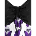 thumbnail image 3 of Top de Talla Extra de Halloween con Estampado de Mariposa Rosegal Mangas largas de talla grande, 3 of 5