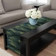 thumbnail image 4 of Green Forest Table Runner 72 Inches Long, Pine Tree Summer Botanical Modern Art Kitchen Coffee Dining Table Decoration for Home Party Birthday Wedding Home Decor 14x72 Inches, 4 of 8
