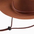 thumbnail image 4 of CAUYDY Toddler Boys Girls Wide Brim Cowboy Hat Unisex Western Ranch Sun Hat for Kids Outdoor Play Youth Cowgirl Hats Gift for Children Sizes 4-10 Years,Brown, 4 of 5