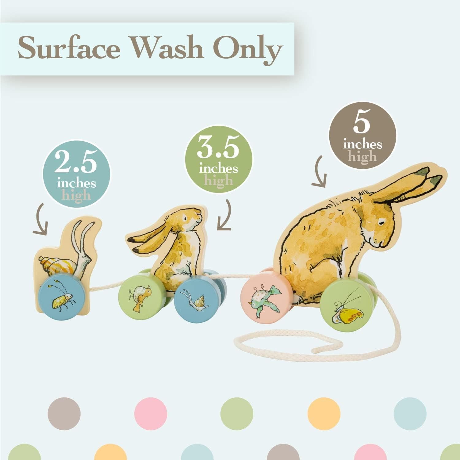 Jouet à tirer en bois de Kids Preferred Guess How Much I Love You