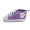 thumbnail image 5 of Baby Girls Boys Canvas Sneakers Soft Sole High-Top Ankle Infant First Walkers Crib Shoes, 5 of 6