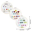 thumbnail image 3 of teapwant Handmade Embroidery DIY Material Pack English Practice Bag Lu Embroidery Beginner's Needle And Thread Set Bag Cr Oss Embroidery Hanging Painting, 3 of 6