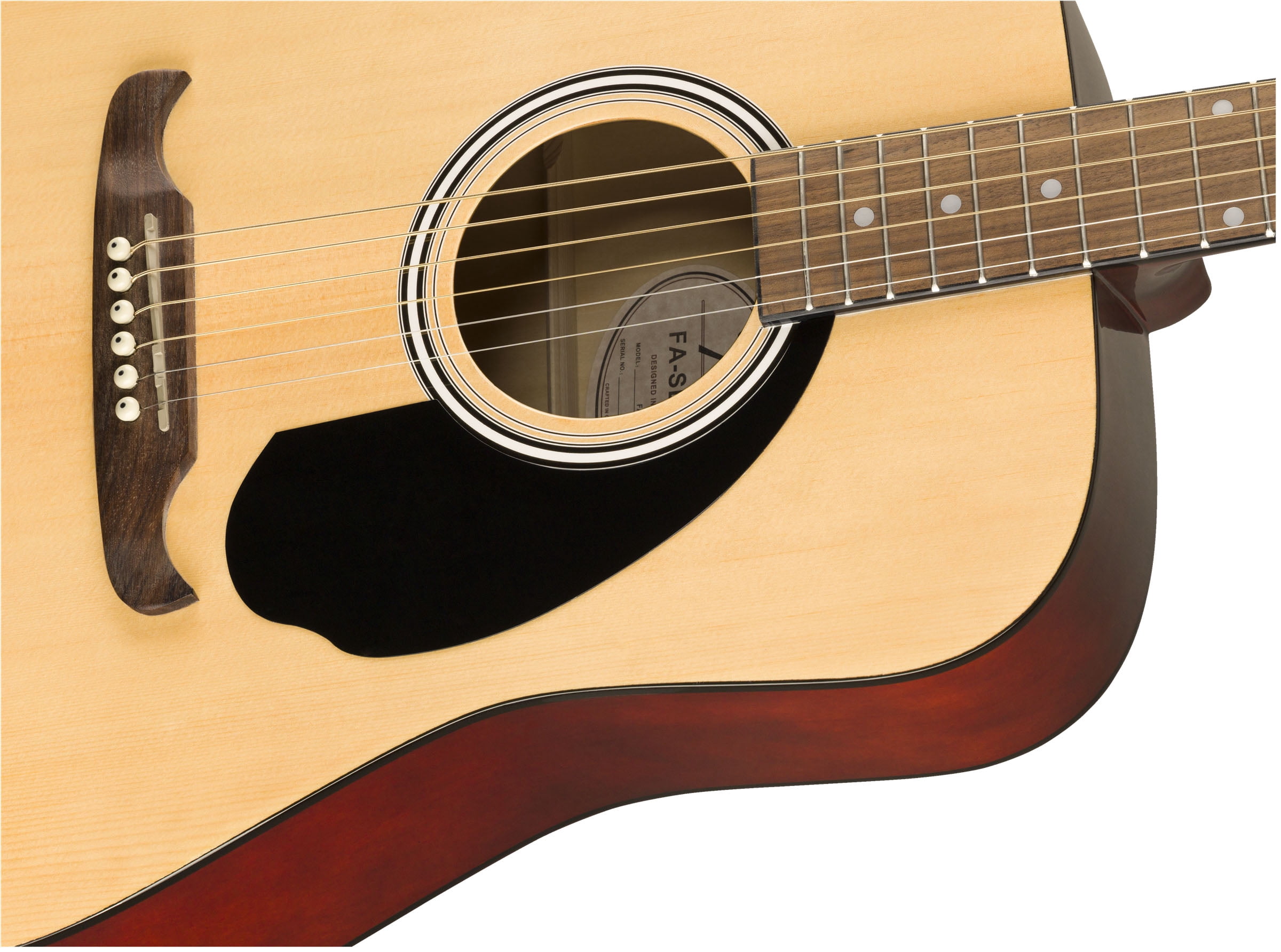 Fender FA-125 Dreadnought Acoustic Guitar - Natural w/ Hard Case