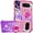 Pink Purple, variant on Gradient Quicksand Case for Google Pixel 9 Pro/Pixel 9 2024 with Ring Kickstand, Bling Sparkle Colorful Liquid Glitter Cover Case for Google Pixel 9 Pro. JB-Pink Green
