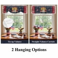 thumbnail image 6 of Independence Day Tie Up Valances Curtain, Adjustable Kitchen Vintage U.S. Flag Star Blue Red Wood Grain America Valances for Windows Decor, Rod Pocket Short Curtains Set for Bedroom/Bathroom, 60"x18", 6 of 9