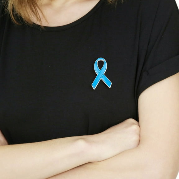 Cancer Awareness Ribbon Brooch Pin for Women and Men Metal Lapel Pin for Events and Holidays Durable Fashion Accessory