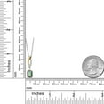 thumbnail image 6 of Gem Stone King 925 Silver and 10K Yellow Gold Green Mystic Topaz and Lab Grown Diamond Pendant Necklace for Women | 1.03 Cttw | Gemstone November Birthstone | Octagon 7X5MM | With 18 inch Chain, 6 of 6