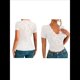 thumbnail image 3 of Tops Cortos de Encaje de Corta con Cuello en V para Mujer, Camiseta de Transparente de Corte Entallado, Atuendo de Verano Y2K S, 3 of 6