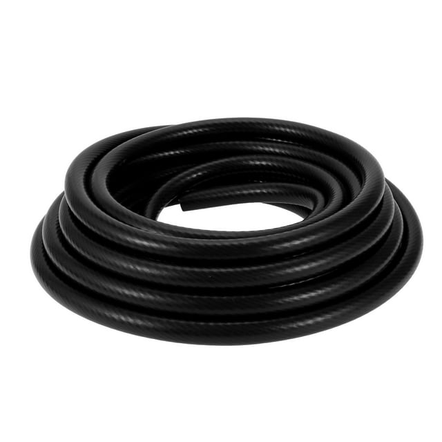 Manguera de vacío de silicona Unique Bargains para aire y agua 26.25 pies 1/2" 13 mm ID 3 mm de grosor alta temperatura negra 1 Pc