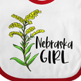 thumbnail image 4 of Inktastic Nebraska Girl Goldenrod Flower Girls Baby Bib, 4 of 4