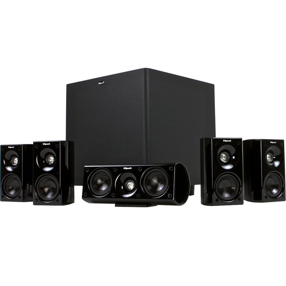 Klipsch HD Theater HDT 600 5.1 Speaker System, High Gloss Black