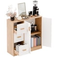 thumbnail image 4 of Aqzb Kitchen Buffet Cabinet, Coffee Bar Storage Cabinet, Kitchen Storage Sideboard with 3 Drawers and 2 Doors, Kitchen Pantry Cabinet Hutch for Kitchen, Dining Room, Livingroom Storage Cabinet, 4 of 8