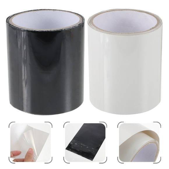 Minkissy 2 Rolls Pipe Tape for Waterproof Hose Repair Tape White PVC in Kitchen