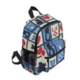 thumbnail image 2 of FORMRS School Backpack with Front Zippered Pocket 12" Student Travel Daypack, Black Cats and Hearts, 2 of 6